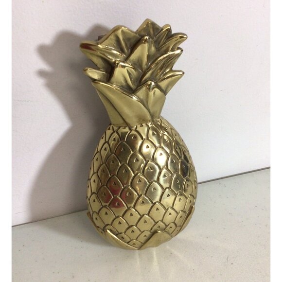 Douglas Paquette Rhode Island Signed Brass Pineapple Door Knocker - Picture 3 of 7